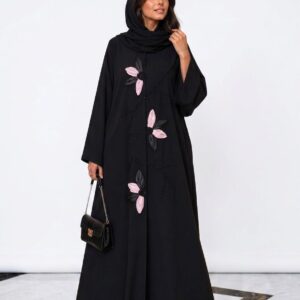 womens abaya made with nida fabric, made in korea comes with matching hijab